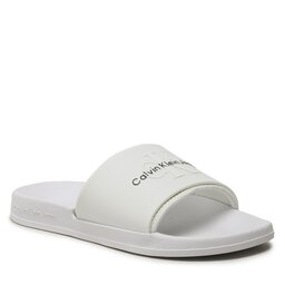 Calvin Klein Jeans Papucs Calvin Klein Jeans Slide Monogram Tpu YM0YM00361 White YBR