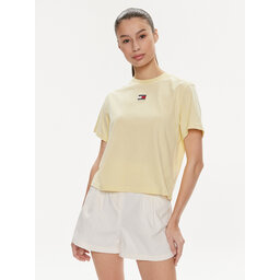 Tommy Jeans Tommy Jeans Футболка Badge DW0DW17391 Жовтий Boxy Fit