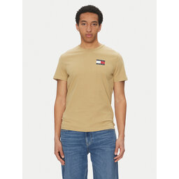 Tommy Jeans Tommy Jeans Marškinėliai Essential DM0DM20740 Smėlio Slim Fit