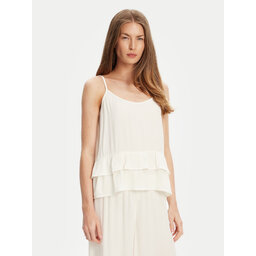 United Colors Of Benetton United Colors Of Benetton Top 4VW95H00B Écru Relaxed Fit