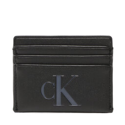 Calvin Klein Jeans Estuche para tarjetas de crédito Calvin Klein Jeans Sculpted Cardholder 6Cc Mono K60K610094 BDS