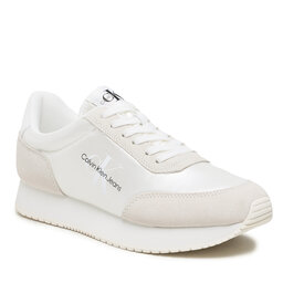 Calvin Klein Jeans Sneakers Calvin Klein Jeans Retro Runner Low Laceup Ny Pearl YW0YW01056 Bright White YBR