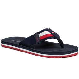 Tommy Hilfiger Zehentrenner Tommy Hilfiger Sporty Corporate Beach Sandal FM0FM02754 Desert Sky DW5