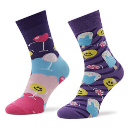 Zooksy Visoke unisex čarape Zooksy Mixtury Słodkości Ljubičasta