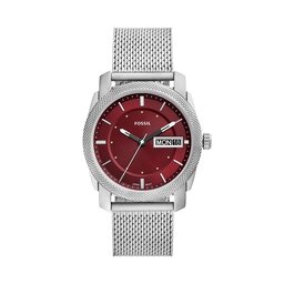 Fossil Zegarek Fossil Machine FS6014 Burgundy/Silver