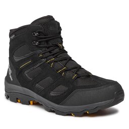 Jack Wolfskin Trekkingschuhe Jack Wolfskin Vojo 3 Texapore Mid M 4042462 Black / Burly Yellow Xt