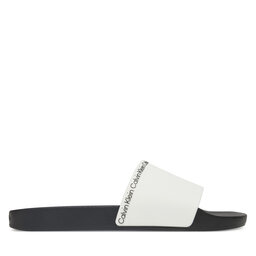 Calvin Klein Natikače Calvin Klein Pool Slide Rubber HM0HM00981 Bijela