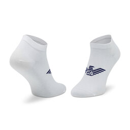 

Набір 3 пар низьких чоловічих шкарпеток Emporio Armani 300008 2R234 13921 Nero/Bluette/Bianco, Білий