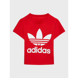 adidas adidas Póló adicolor Trefoil IC6110 Piros Regular Fit