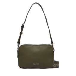Calvin Klein Handtasche Calvin Klein Webbing 2X Strap Camera Bag LV04F3656G Dunkelgrün