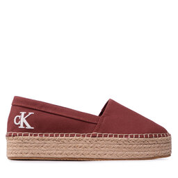 

Еспадрильї Calvin Klein Jeans Flatform Espadrille YW0YW00661 Terracotta Tile XLN, Бордовий