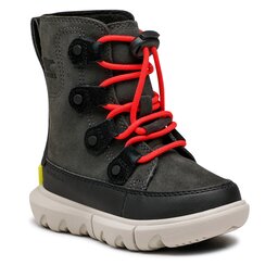 Sorel Sniego batai Sorel Childrens Explorer Lace Wp NC4897-093 Jet/Black
