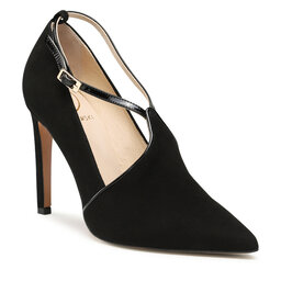 Baldowski Stilettos Baldowski D04466-1451-002 Zamsz Czarny/Lakier Czarny