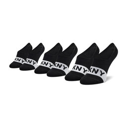 DKNY Set de 3 perechi de șosete scurte pentru bărbați DKNY Lexington S5_6201T_DKY Black