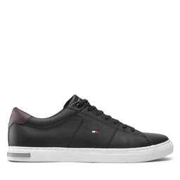 Tommy Hilfiger Laisvalaikio batai Tommy Hilfiger Essential Leather Detail Vulc FM0FM04047 Juoda