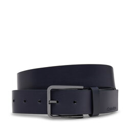 Calvin Klein Pánsky opasok Calvin Klein Warmth Oiled Grain 35Mm K50K509654 Tmavomodrá