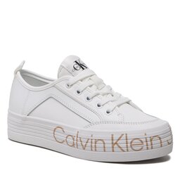 Calvin Klein Jeans Sneakers Calvin Klein Jeans Vulc Flatf Low Wrap Around Logo YW0YW01025 White YBR