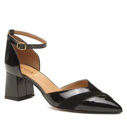 Sagan Chaussures basses Sagan 4727 Czarny Lakier Welur 249