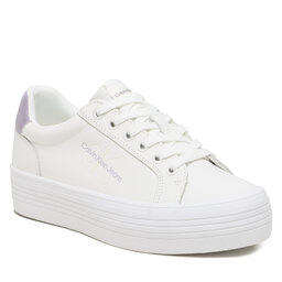 Calvin Klein Sneakers Calvin Klein Vulc Flatform YW0YW01223 White Mix 0K5