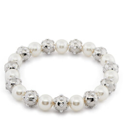 Marc Jacobs Collana Marc Jacobs Pearl Dot Statement Neklace 2R3JNC001J52 Argento