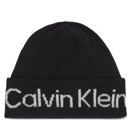 Calvin Klein Шапка Calvin Klein Logo Reverso Tonal Beanie K60K611151 Ck Black BAX