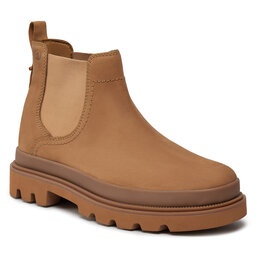 Clarks Боти тип челси Clarks Badell Top 261734197 Dark Sand