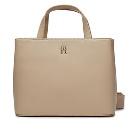 Tommy Hilfiger Sac à main Tommy Hilfiger Th Essential Sc Satchel AW0AW15721 White Clay AES