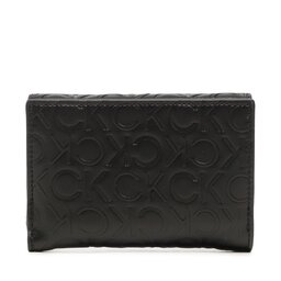 

Мале жіноче портмоне Calvin Klein Ck Must Trifold Sm/Emb Mono K60K610951 BAX, Чорний
