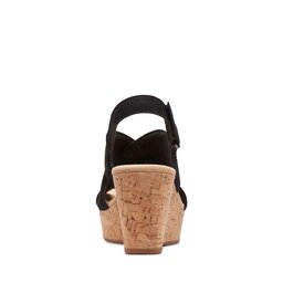 

Босоніжки Clarks Rose Erin 26171307 Black Nubuck, Чорний