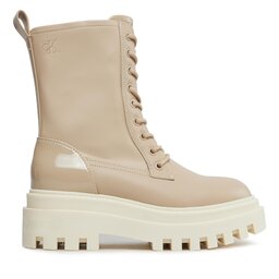 Calvin Klein Jeans Ορειβατικά παπούτσια Calvin Klein Jeans Chunky Laceup Lth Mg Sat YW0YW01285 Μπεζ