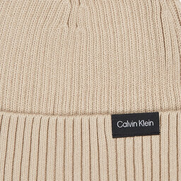 

Шапкa Calvin Klein Classic Cotton Rib Beanie K50K510982 Stony Beige ACE, Бежевий