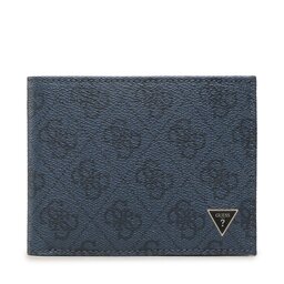 Guess Portofel Mare pentru Bărbați Guess Vezzola Smart Slg SMEVZL LEA27 BLU