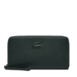 Lacoste Portofel Mare de Damă Lacoste Large City Court leather Billfold NF4508IE Verde