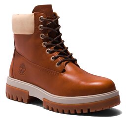 Timberland Schnürstiefeletten Timberland Arbor Road Wp Boot TB0A5YM12121 Md Brown Full Grain