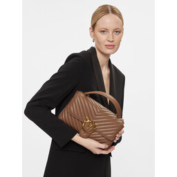 PINKO Handtasche Pinko Love Lady Puff Classic Cl Braun