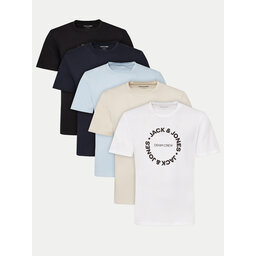Jack&Jones Jack&Jones 5 marškinėlių komplektas Simon 12276424 Spalvota Standard Fit