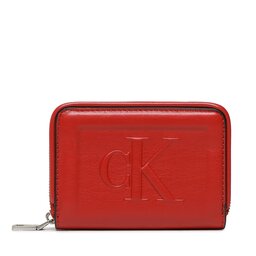 Calvin Klein Jeans Portofel Mic de Damă Calvin Klein Jeans Sculpted Med Zip Around Pipping K60K610353 XL6