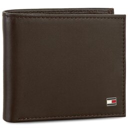 Tommy Hilfiger Veľká pánska peňaženka Tommy Hilfiger Eton Mini Cc Wallet AM0AM00655 Hnedá