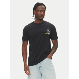 Quiksilver Quiksilver Majica Palm Lines Ss EQYZT08057 Črna Regular Fit
