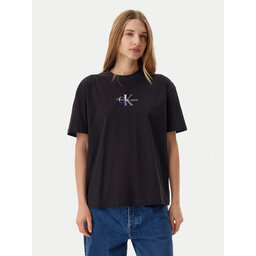 Calvin Klein Jeans Calvin Klein Jeans Marškinėliai Gradient Monologo J20J225521 Juoda Relaxed Fit