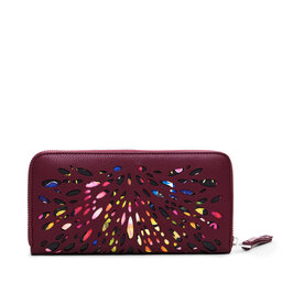 Desigual Velká dámská peněženka Desigual Blackwell Fiona 24WAYP31 Bordó