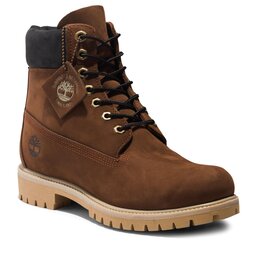 Timberland Schnürstiefeletten Timberland 6In Premium Boot TB0A62KN9681 Dark Brown Nubuck
