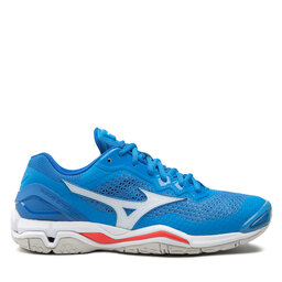 

Взуття Mizuno Wave Stealth V X1GA180024 French Blue/White/Ignition Red, Голубий
