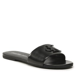 Calvin Klein Jeans Ciabatte Calvin Klein Jeans Flat Sandal Slide Hw YW0YW00952 Black BDS