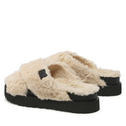 

Шльопанці Ugg W Fuzz Sugar Cross Slide 1135131 NBLC, Бежевий