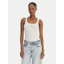 Guess Jeans Guess Jeans Топ W6GPZ2 KA0H1 Білий Slim Fit
