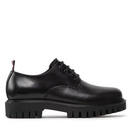 Tommy Hilfiger Обувки Tommy Hilfiger Premium Casual Chunky Lth Shoe FM0FM04210 Черен