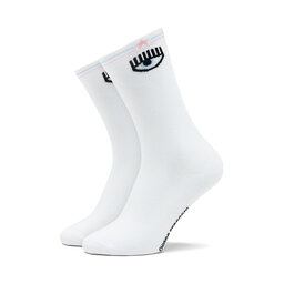 Chiara Ferragni Hohe Damensocken Chiara Ferragni 74SB0J03 White