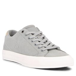 Tommy Hilfiger Sneakers Tommy Hilfiger Vulc Street Low Suede FM0FM04590 Antique Silver PRT