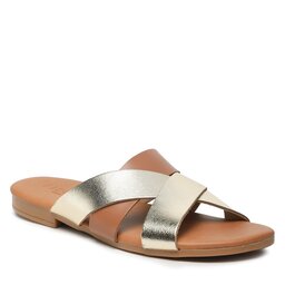 Pieces Sandaler och Slip-ons Pieces 17103062 Gold Colour 4176425